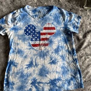 Disney Blue Tie-Dye Mickey Mouse woman’s Tee